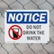 Signmission Do Not Drink The Water, 14 in W x Rectangle, Plastic OS-2PACK-NS-P-1014-L-15427 - alternate 4